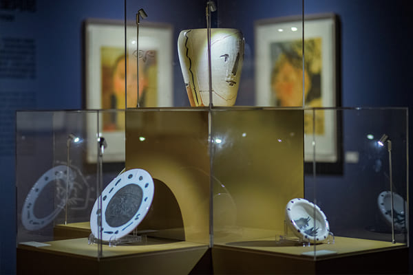 圖三：展覽所展出的畢卡索陶瓷作品